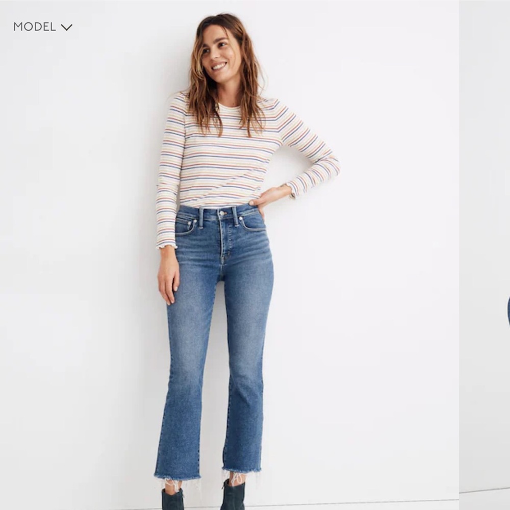 Madewell Blue Flare Jeans